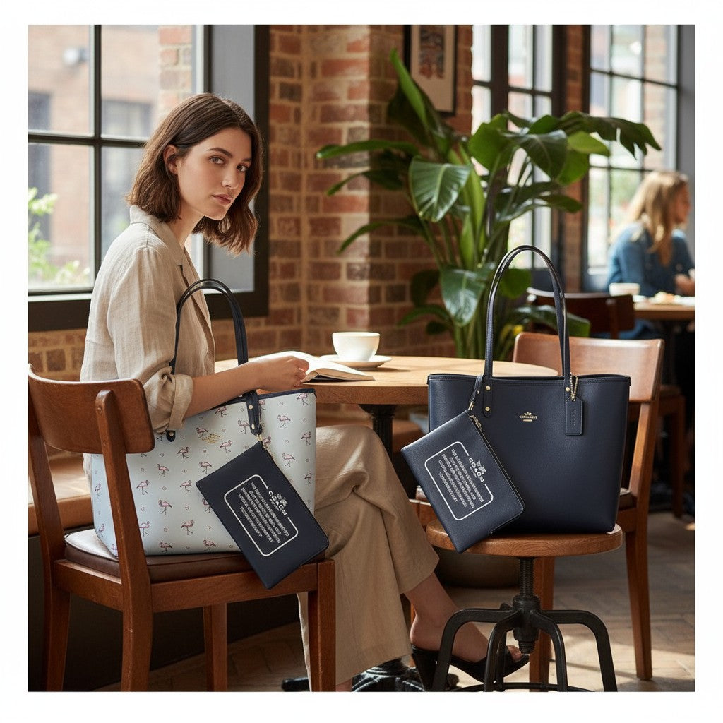 Coach Tote Bag (Blue)