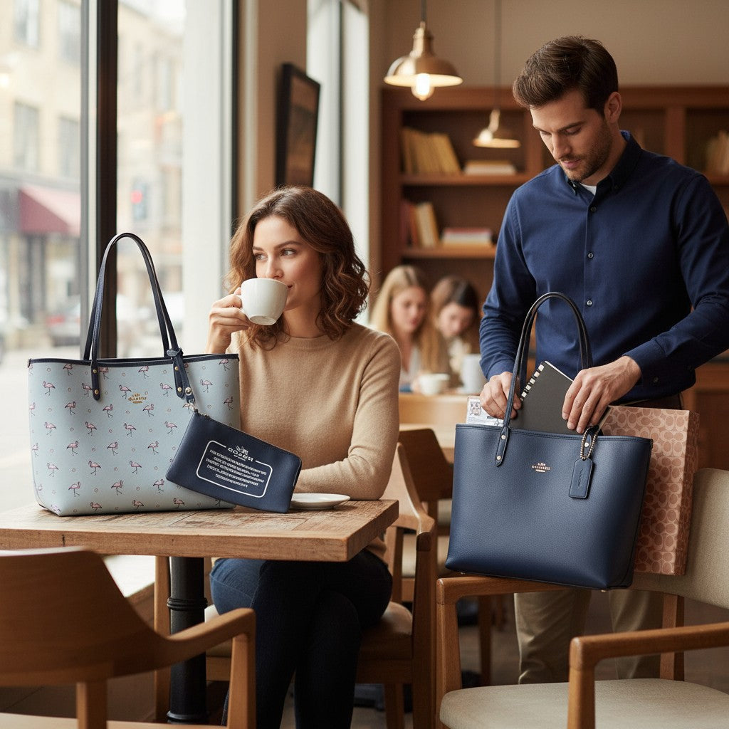 Coach Tote Bag (Blue)